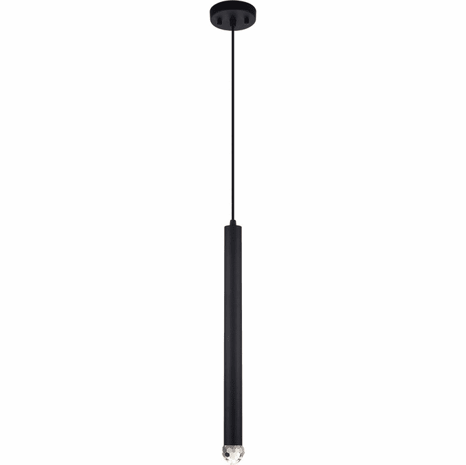 Matteo C78301MB Reign Modern Matte Black LED Mini Hanging Lamp