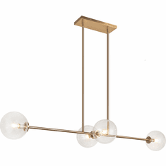 Matteo C81704AGCL Novo Modern Brass Kitchen Island Light