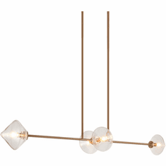 Matteo C81744AGCL Novo Modern Brass Kitchen Island Lighting