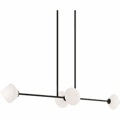 Matteo C81744BKOP Novo Modern Black Island Lighting