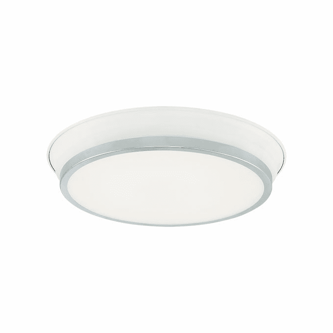 Matteo M11202WHCH Jaxx Contemporary White / Chrome Overhead Lighting Fixture