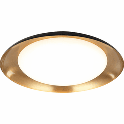 Matteo M12215BKAG Lalonde Modern Black LED 15" Overhead Lighting