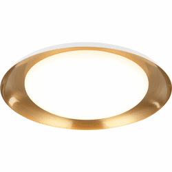 Matteo M12215WHAG Lalonde Modern White LED 15" Ceiling Light Fixture