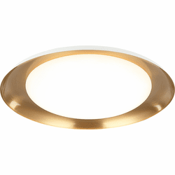Matteo M12218WHAG Lalonde Contemporary White LED 18" Ceiling Lighting Fixture