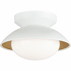 Matteo M13101WHOP Hatley Contemporary White 8" Ceiling Light