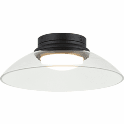 Matteo M16401MBCL Luna Matte Black LED 12" Home Ceiling Lighting