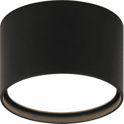 Matteo M17101MB Caravon Modern Matte Black LED Overhead Light Fixture