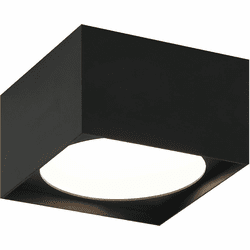 Matteo M17111MB Caravon Contemporary Matte Black LED Flush Lighting