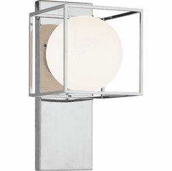 Matteo S03801CH Squircle Modern Chrome Lamp Sconce