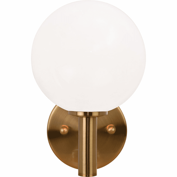Matteo S06001AGOP Cosmo Aged Gold Brass Wall Lamp
