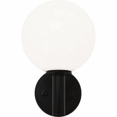 Matteo S06001BKOP Cosmo Black Sconce Lighting