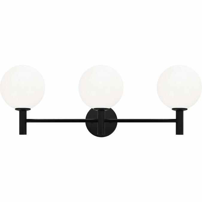Matteo S06003BKOP Cosmo Black 3-Light Bathroom Sconce Lighting