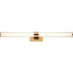 Matteo S06432AG Macie Aged Gold Brass LED 32" Vanity Light