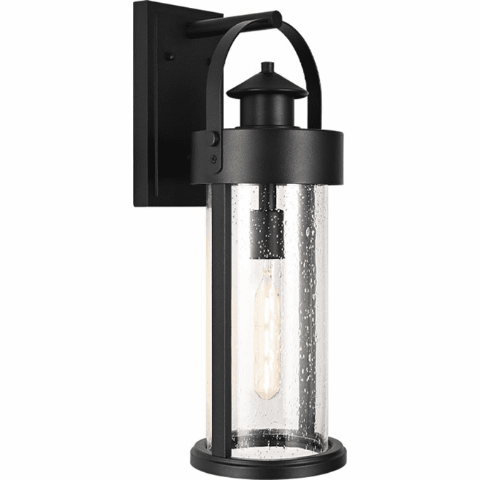 Matteo S09302MB Sophia Modern Matte Black Exterior Wall Lighting