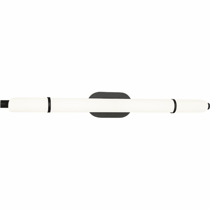 Matteo S10436BK Finnegan Contemporary Black LED 36" Bath Wall Sconce