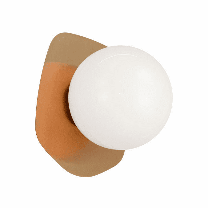 Matteo S15701AGOP Razz Modern Aged Gold Brass 6" Wall Lighting