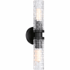 Matteo W32112BK Weaver Contemporary Black Wall Lighting
