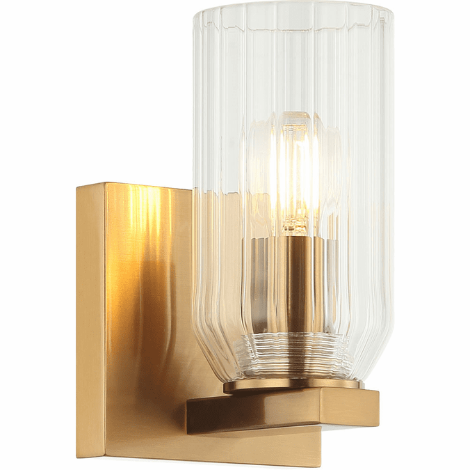 Matteo W34001AG Westlock Contemporary Aged Gold Brass Sconce Lighting
