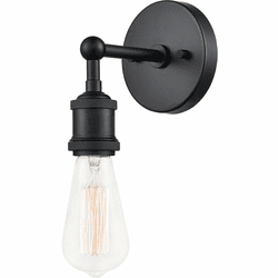 Matteo W46100BK Bulstrode's Workshop Modern Black Light Sconce