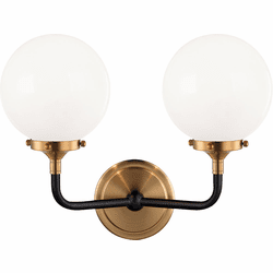 Matteo W58202AGOP Particles Modern Aged Gold Brass Sconce Lighting