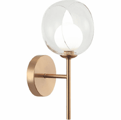 Matteo W60601AGCL Delcia Modern Aged Gold Brass LED Wall Lamp