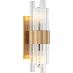 Matteo W66902AG Kellan Modern Aged Gold Brass Wall Sconce Lighting