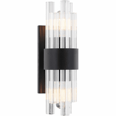 Matteo W66902MB Kellan Modern Matte Black Wall Sconce Lighting