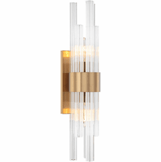 Matteo W66912AG Kellan Modern Aged Gold Brass Wall Sconce Lighting