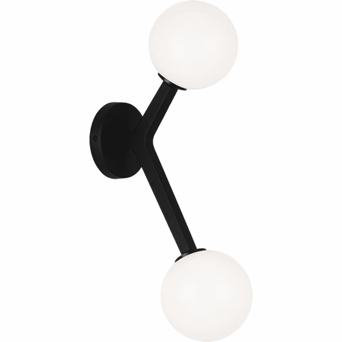 Matteo W81502BKOP Rami Modern Black Wall Lighting