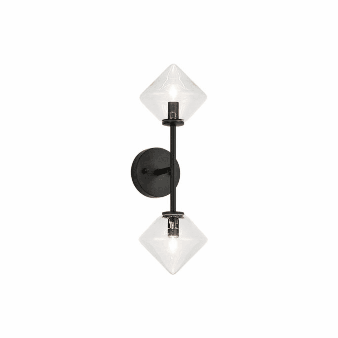 Matteo W81742BKCL Novo Modern Black Wall Light Sconce