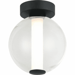Matteo WX69611MBCL Belange Modern Matte Black LED Overhead Light Fixture