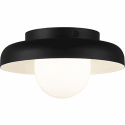 Matteo X34401MBOP Creston Modern Matte Black LED 8" Ceiling Light