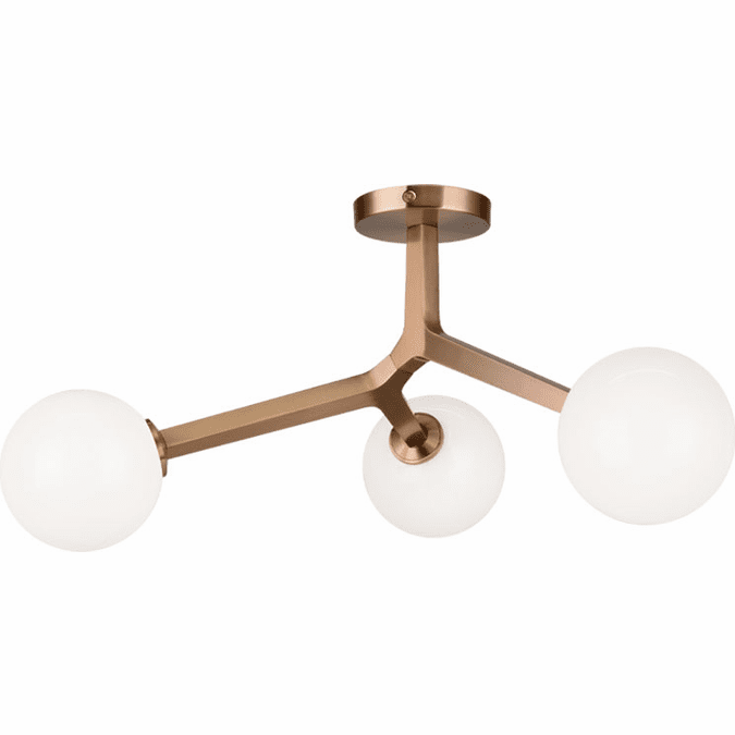 Matteo X81503AGOP Rami Contemporary Brass Overhead Lighting