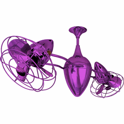 Matthews AR-LTPURPLE-MTL Ar Ruthiane Modern Light Purple Interior/Exterior 48" Rotational Home Ceiling Fan with Metal Blades