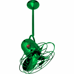 Matthews BD-GREEN-MTL Bianca Direcional Modern Green Interior/Exterior 16" Directional Home Metal Blade Ceiling Fan