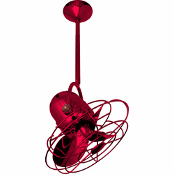 Matthews BD-RED-MTL Bianca Direcional Contemporary Red Interior/Exterior 16" Directional Metal Blade Ceiling Fan