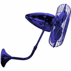 Matthews BP-BLUE-MTL Bruna Parede Modern Safira 13" Wall Fan