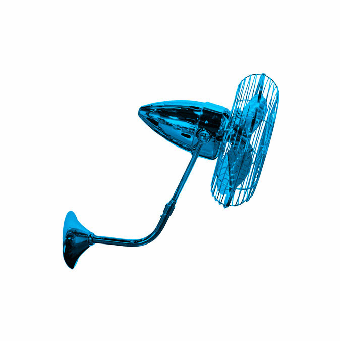 Matthews BP-LTBLUE-MTL Bruna Parede Modern Agua Marinha 13" Wall Fan