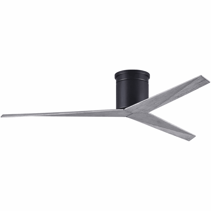 Matthews EKH-BK-BW Eliza Modern Matte Black 56" Ceiling Fan