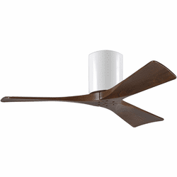 Matthews IR3H-WH-42 Irene Modern Gloss White Interior/Exterior 42" 3 Blade Hugger-style Paddle Ceiling Fan