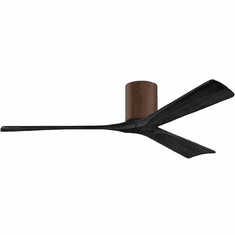 Matthews IR3H-WN-BK-60 Irene Contemporary Walnut 60" Ceiling Fan