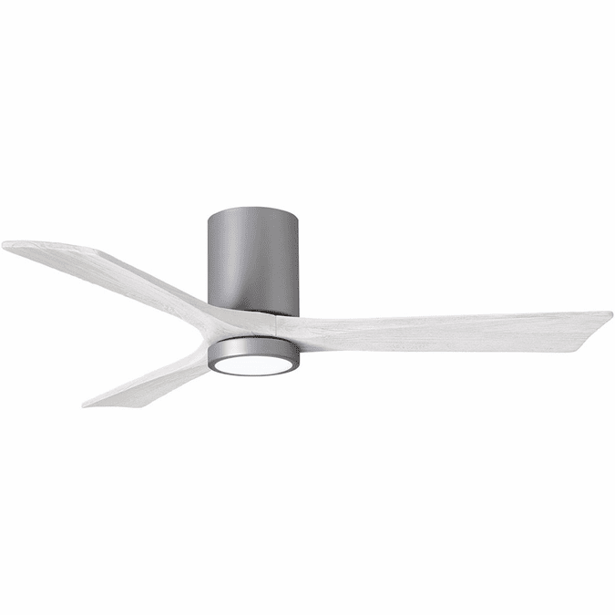 Matthews IR3HLK-BN-MWH Irene Modern Brushed Nickel LED Ceiling Fan