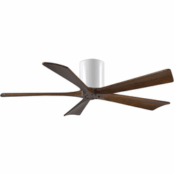 Matthews IR5H-WH-52 Irene Contemporary Gloss White Interior/Exterior 52" 5 Blade Hugger-style Paddle Ceiling Fan