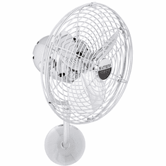 Matthews MP-CR-MTL Michelle Parede Contemporary Polished Chrome Interior/Exterior 19" Directional Wall Fan