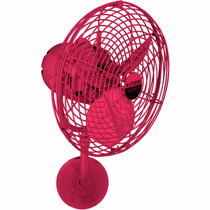 Matthews MP-RED-MTL Michelle Parede Modern Rubi Wall Fan