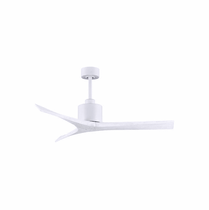 Matthews MW-MWH-MWH-52 Mollywood Modern Matte White 52" Ceiling Fan
