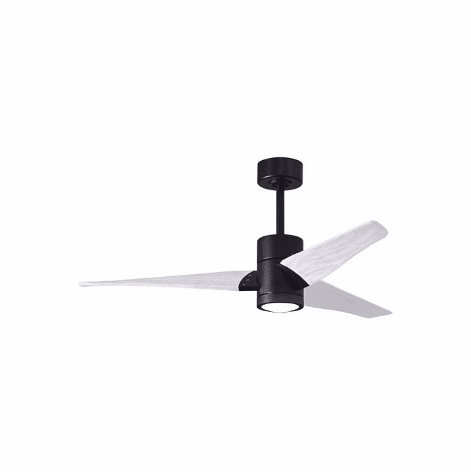 Matthews SJ-BK-MWH-52 Super Janet Modern Matte Black LED 52" Home Ceiling Fan