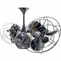 Matthews VB-BKN-MTL Vent-Bettina Contemporary Black Nickel Interior/Exterior 42" Rotational Home Ceiling Fan with Metal Blades