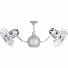 Matthews VB-BN-MTL Vent-Bettina Contemporary Brushed Nickel Interior/Exterior 42" Rotational Home Ceiling Fan with Metal Blades