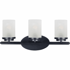 Maxim 10213FTBK Corona Black 3-Light Vanity Light